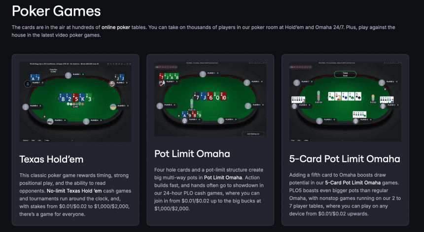 Typy her na CoinPoker