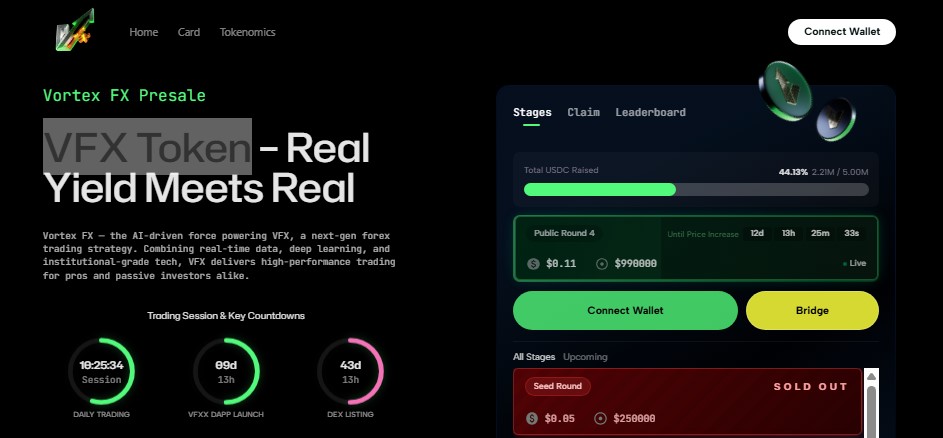 Vortex FX ($VFX) – Next-Gen Trading Ecosystem Token Presale Live