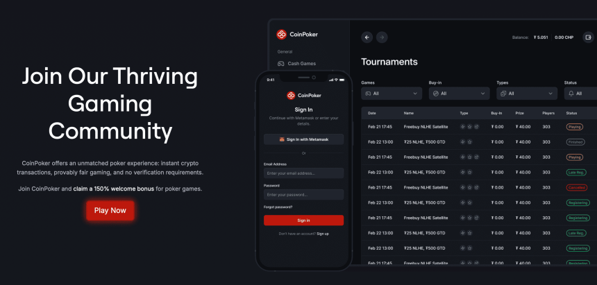 Zapojte se do komunity CoinPoker