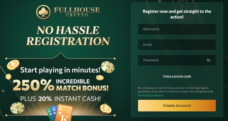 fullshousecrypto poker online