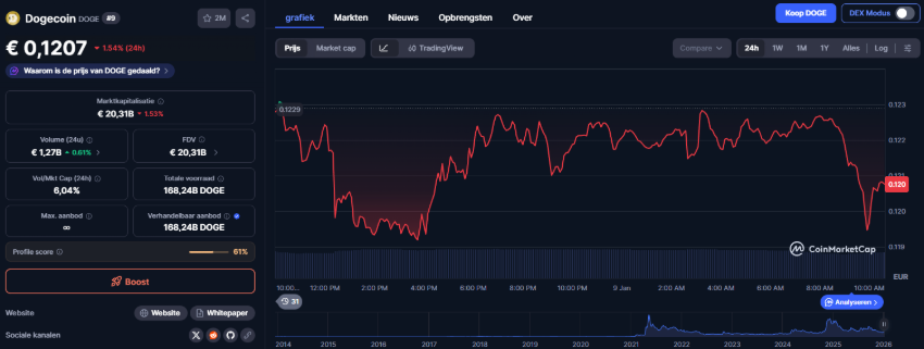 Dogecoin verwachting: wat gaat Dogecoin doen op korte termijn? - DOGE Koers