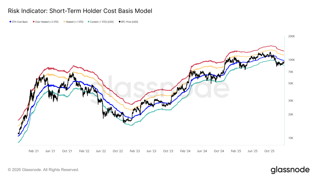Bitcoin short-term holder cost basis