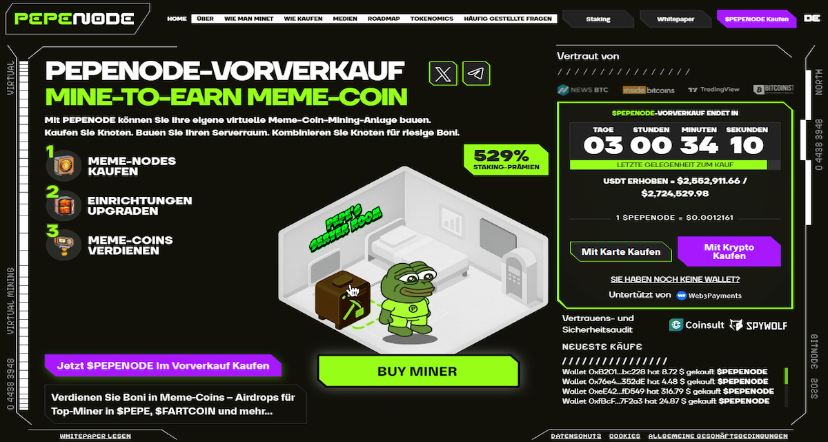 Pepenode ($PEPENODE): Was das Projekt bietet und warum es jetzt auffällt