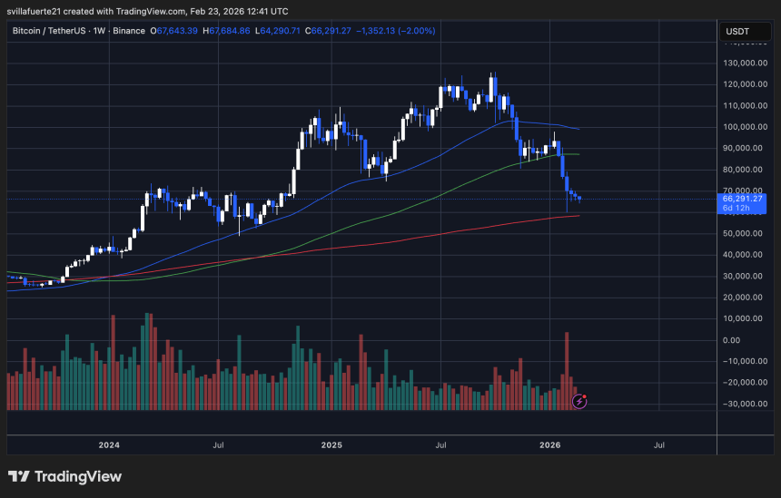 Le Bitcoin teste un niveau de demande critique | Source : Graphique BTCUSDT sur TradingView