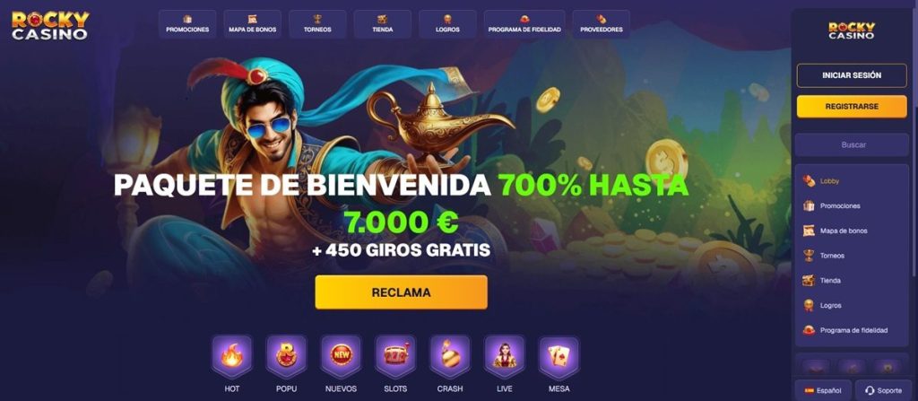 Nuestro Top 3 de casinos con Crash Games - Rocky Casino